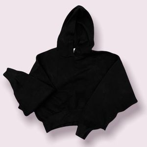 ZARA Knit Cropped Hoodie